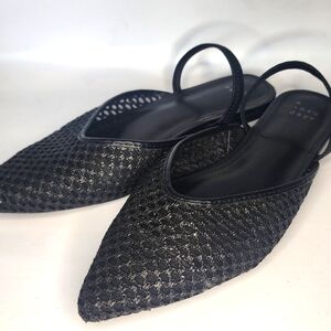 A New Day Black Women's Mesh Slingback Shoes